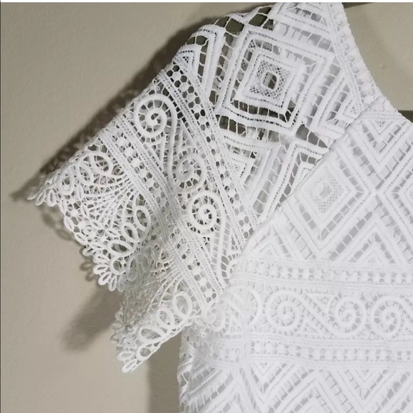 ‼️SOLD‼️ Madewell White Eyelet Lace Dress - Picture 3 of 8